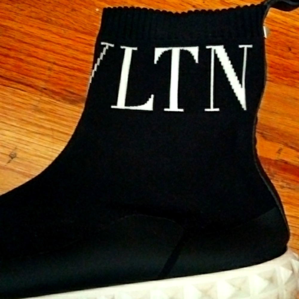 Valentino high top stretch boots